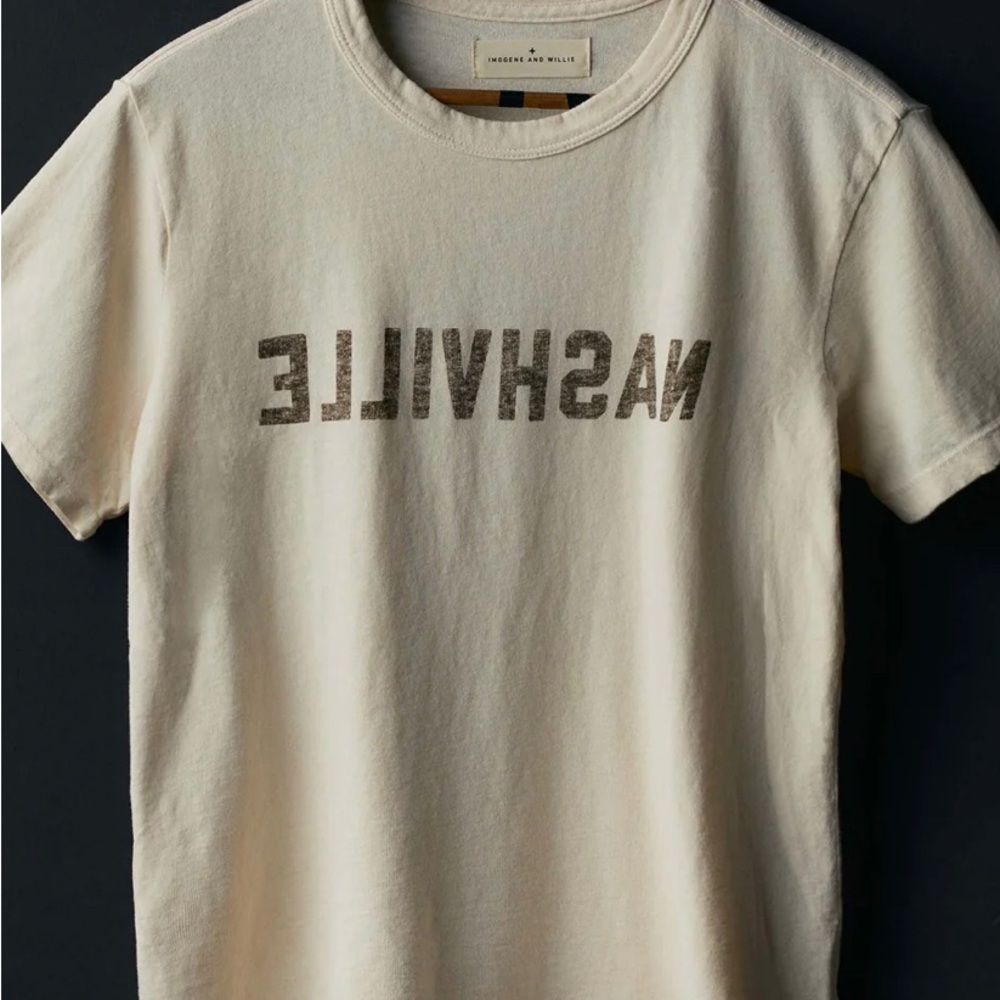 IMOGENE + WILLIE the "nashville" tee in vintage white